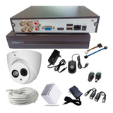 Kit Dahua Dvr 8 Canales + 1 Camara Audio 1080 + Accesorios