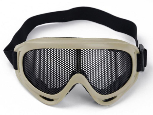 Óculos De Proteção Tático Com Tela Metálica Airsoft
