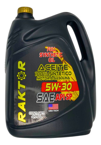 Aceite Raktor Api Sp Sae 5w30 100% Sintético 4.75l