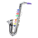 Saxofone Infantil Instrumentos Musicais De Sopro Silver B