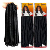 Kit 2 Cabelo Nina African Softex Crochet Braid Cacheado