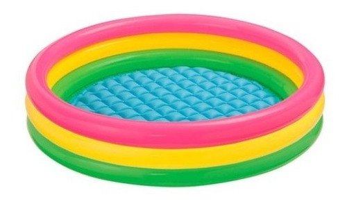 Piscina Inflable 3 Aros Colores 147cm