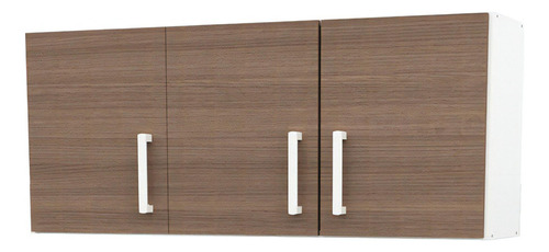 Mosconi Alacena 120×50×31 Cm 3 Puertas Carvalho Mezzo 10184 Color Blanco F/ Carv Mezzo