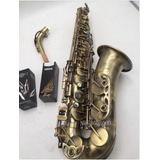 Yamaha Saxofón Alto Yas-82z E Plana Saxofón Latón Antiguo In