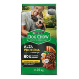 Purina Dogchow Adlts Alta Proteina Carne Pollo Huevo 20kg