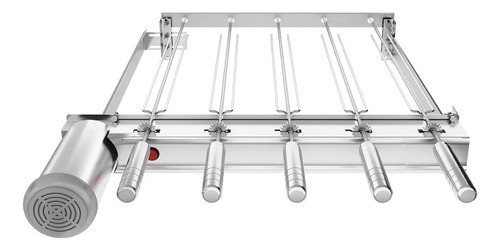 Grill Gira Inox Ajustavel P Prémoldadas 5 Espetos Giratórios