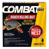 Combat Max Mata Cucarachas 8 Trampas Cebo 14gr