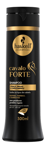 Shampoo Cavalo Forte Haskell 300ml Pantenol Queratina