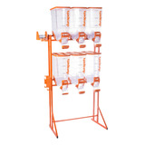 Dispenser De Grãos/ração Laranja Durapet´s - 6x40ltrs