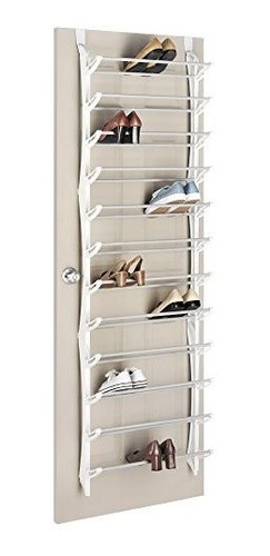 Organizador De Zapatos Sobre Puerta, 36 Pares, Blanco