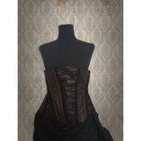 Underbust Steampunk Gótico Con Cierre Busk - Talle S