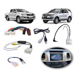 Kit Conectores P/ Instalação Pioneer 2 Din Hilux Sw4 2012 13