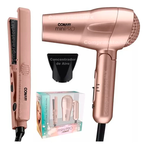 Combo Minipro Conair Alaciadora Y Secadora Turmalina