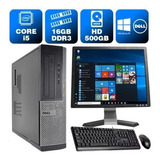 Pc Estudo Dell Optiplex Int I5 2g 16gb 500gb Mon17q Brinde