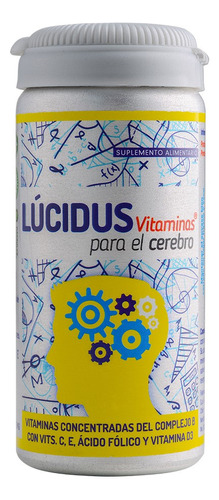 Lucidus Vitaminas B1 B2 B6 B9 B12 C D3 E Vy 30 Caps. Cerebro