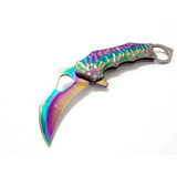 Navaja Kerambit Browning Rainbow Tornasolado Fade Arco Iris