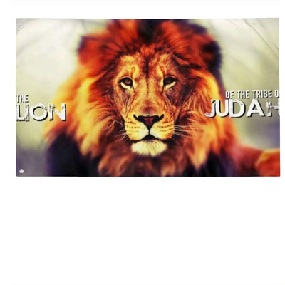 Bandera De León De La Tribu De Judá De Ali Yee, Hecha De Fib