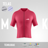 Jersey Basic Rojo Y Magenta Hombre Muisk, Malliot Ciclismo