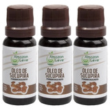 Kit 03 Óleos De Sucupira 20ml Cada Original Amazon Leve