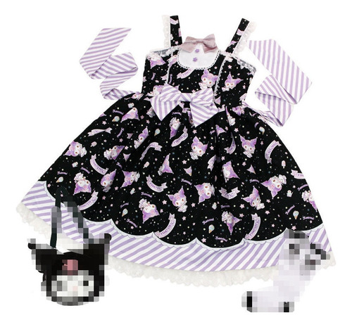 Vestido Lolita Vestido De Anime Kuromi Cinnamoroll Melody