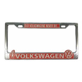 Vw Sedan Marco Porta Placa Volkswagen Color Naranja