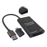 Adaptador Type-c/usb3.0 Para Leitor D Cartão Cfexpress/sd F3