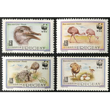 Fauna - Wwf - Ñandúes - Uruguay - Serie Mint 