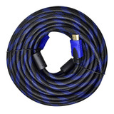 Cable Hdmi De 20m V1.4 Con Filtros 1080p Malla De Tela 