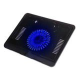 Base Notebook Ventilador Usb Fan Coolers Laptop Luz Led Azul