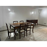 Muebles Antiguos Comedor 6 Sillas;2 Sitiales;mesa Peq;buffet