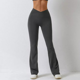 Leggins Acampanados For Fitness Con Mallas Deportivas Push