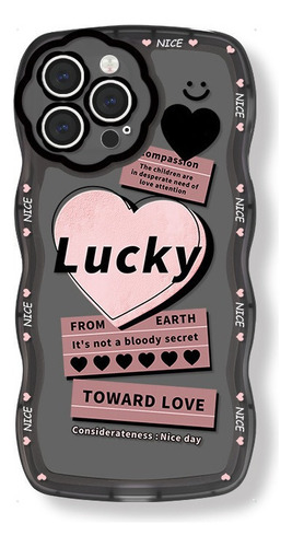 Funda De Teléfono Transparente De Corazón For 14 13