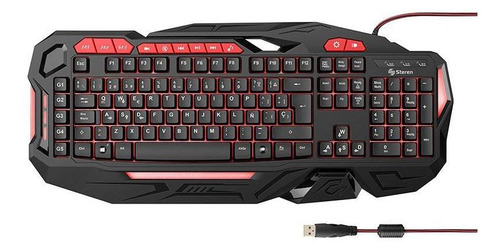 Teclado Xtreme Usb Para Gamers | Com-6490 Color Del Teclado Negro Idioma Español Latinoamérica