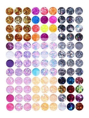 Brillos X12 Decoración Uñas Nail Art Colores Glitter Strass