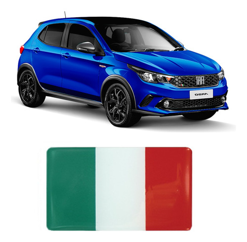Adesivo Italia Bandeira Orig Fiat Fiat Argos