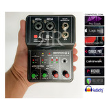 Interface Usb Profissional Soundvoice Delphi01 Phantom Power 5v