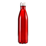 Termo Botella De Agua Uso Cotidiano De Acero Inoxidable Color Rojo