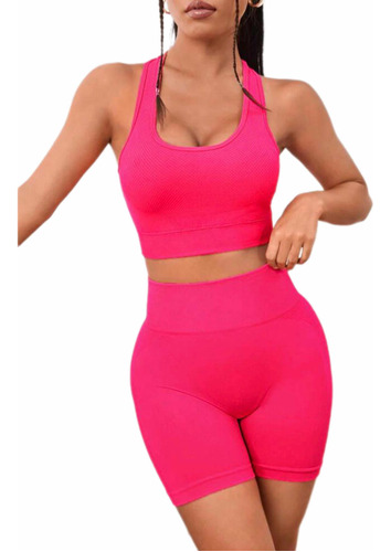 Conjunto Calza Y Top Seamless - Shein