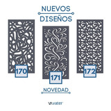 Chapa Decorativa Perforada 1200x600x2 Mm  Diseños Varios