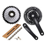 Triplato Shimano Pacha Rosca Y Cadenilla 8 Velocidades Mtb