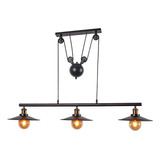 Pendente Luminaria Industrial Loft Retro Bancada Preto Inl43 Cor Preto Fosco 110v/220v