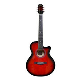 Guitarra Electroacustica Zaragoza Za-521 Roja