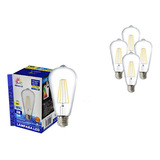 Foco Led Vintage Decorativo Luz Calida 20w Base E27 4 Piezas