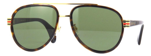 Gucci Gg0447s 004 Aviator Carey Verde