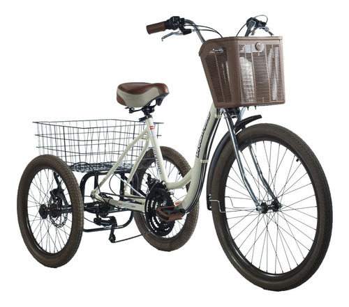 Triciclo Bicicleta Com Marchas Aro 26 Alumínio Retro Vintage