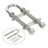 Grampo U-bolt Em Aço Inox 316 Em 8mm (5/16) E 5 