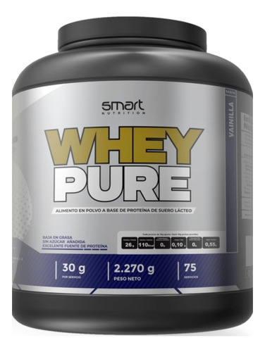 Proteina Whey Pure 5 Libras 5lb 5 Lb Smart Nutrition