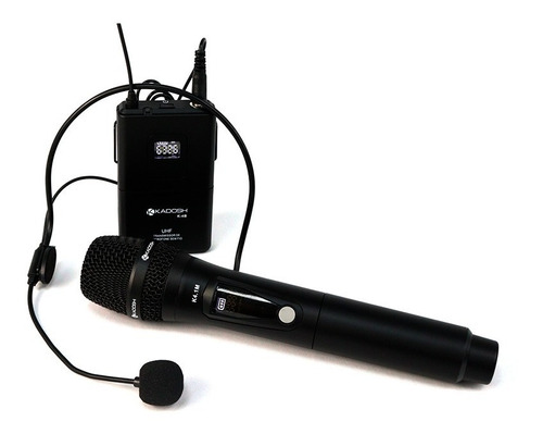 Microfone Kadosh K-412c S/ Fio Duplo Bastão / Headset Uhf