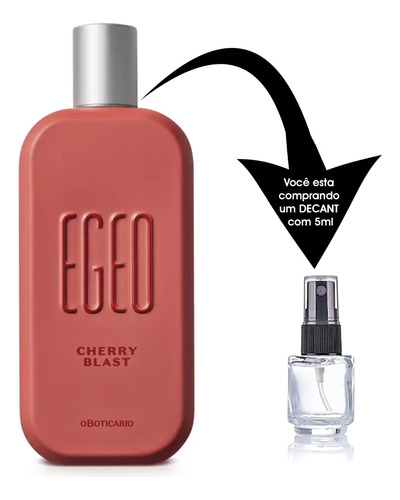 Perfume Amostra Egeo Cherry Blast Colônia Decant Com 5ml