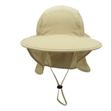 Sombrero De Pescador Con Chal Trasero Y Protección Solar.